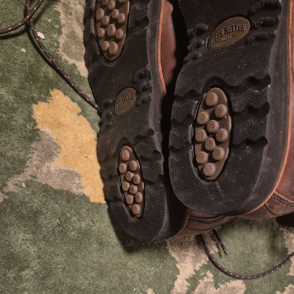 Red Wing Shoes Brown Leather Lace-Up Work Boots - Picture 9 of 13